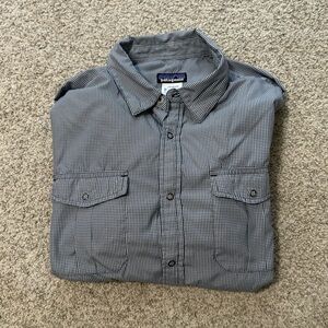 Patagonia Black and White Checkered Shirt